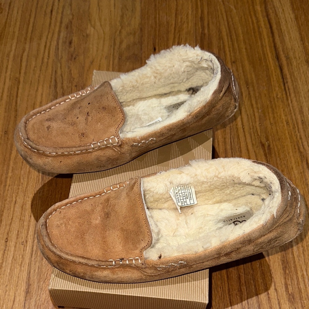 UGG Tan Suede Slippers